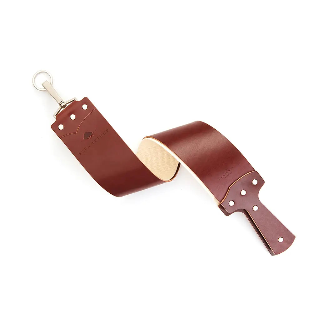 Ezra Arthur 3" Burgundy English Bridle Razor Strop
