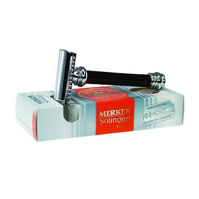 Merkur Double Edge Safety Razor, Straight Cut, Extra Long