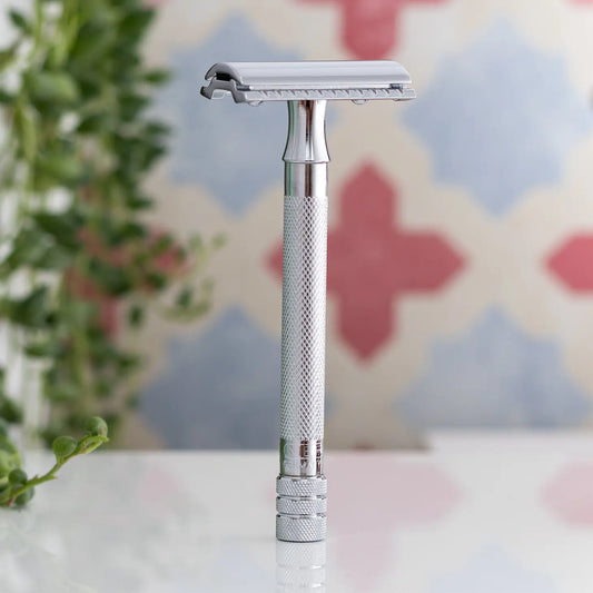 Merkur 23C Long-Handle Double-Edge Safety Razor, Chrome